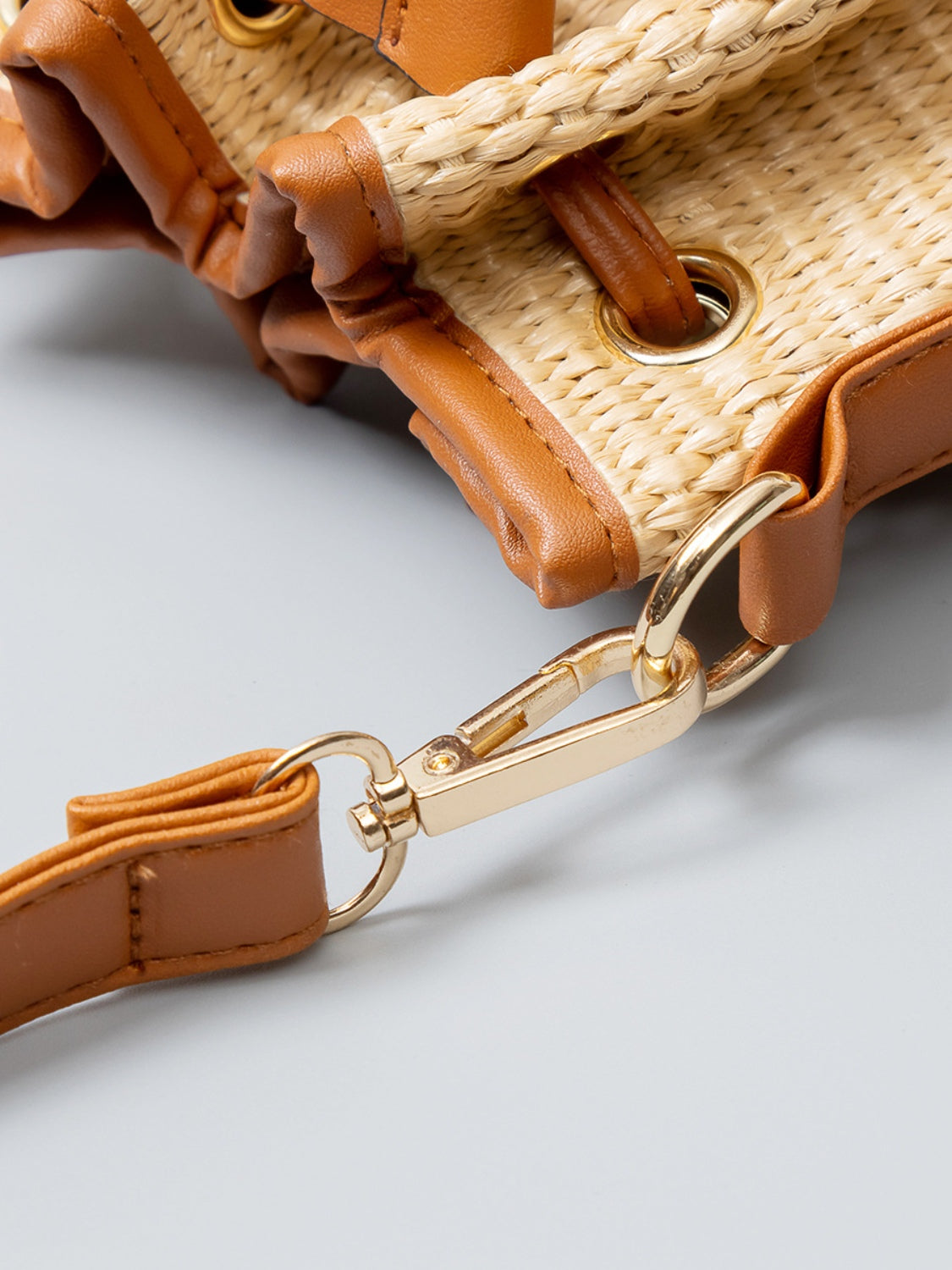 Straw Bucket Bag