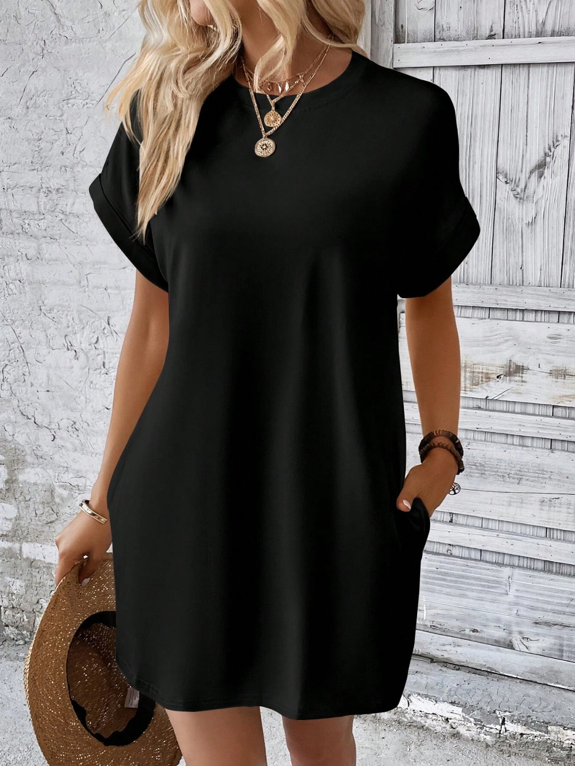 Short Sleeve Mini Dress