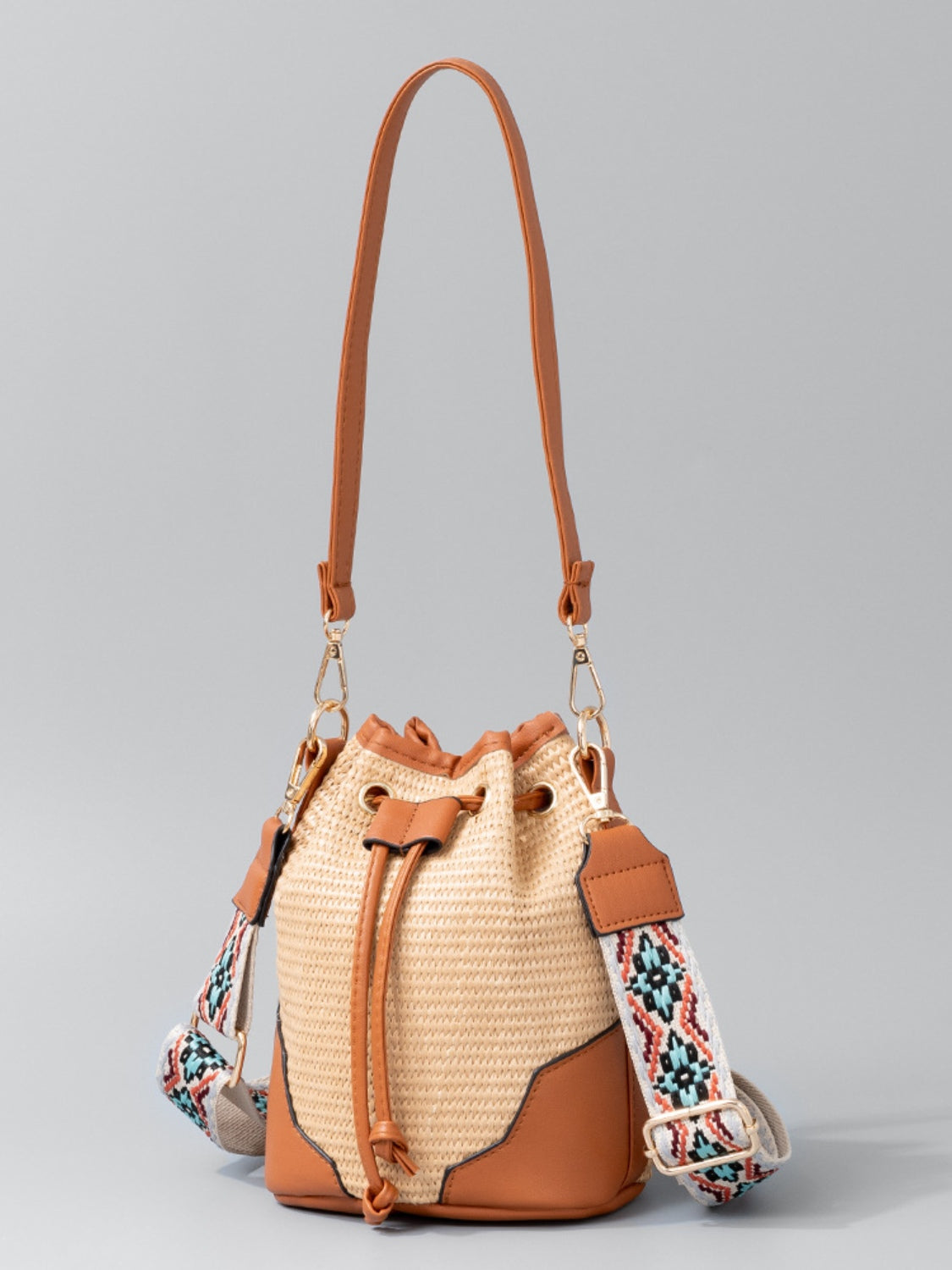 Straw Bucket Bag