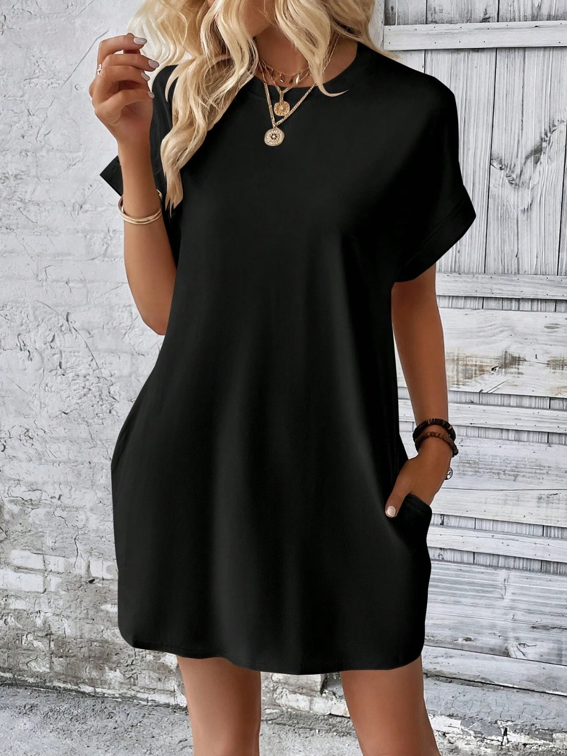 Short Sleeve Mini Dress