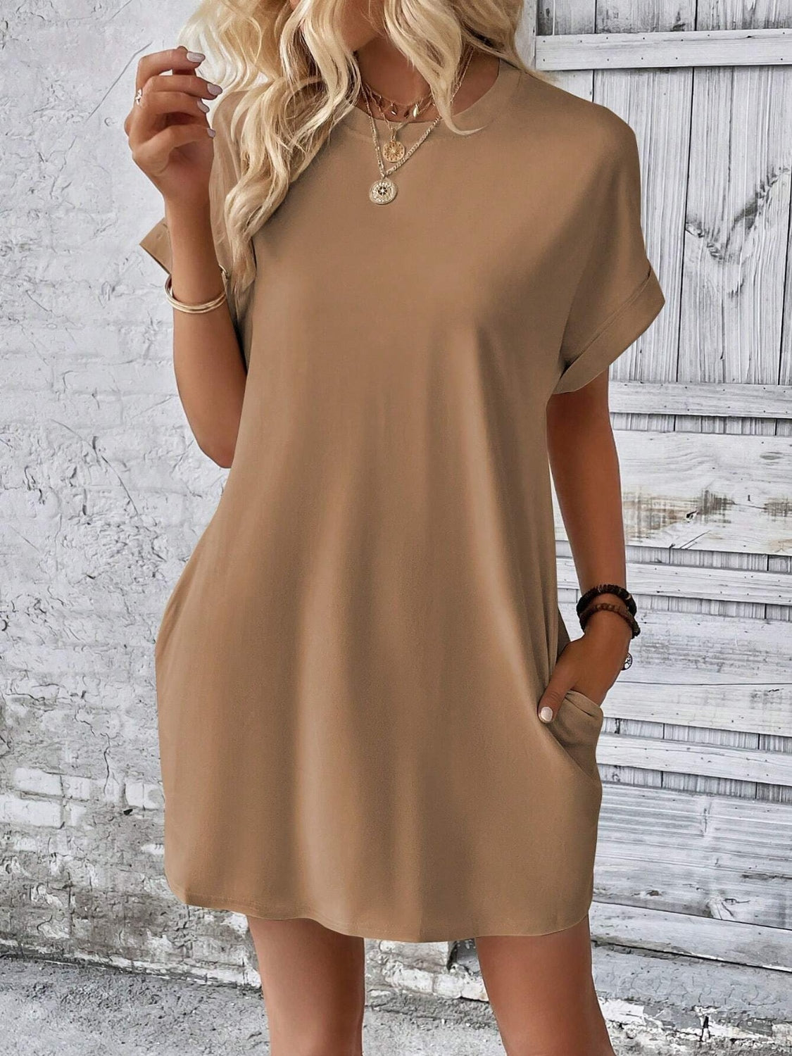 Short Sleeve Mini Dress