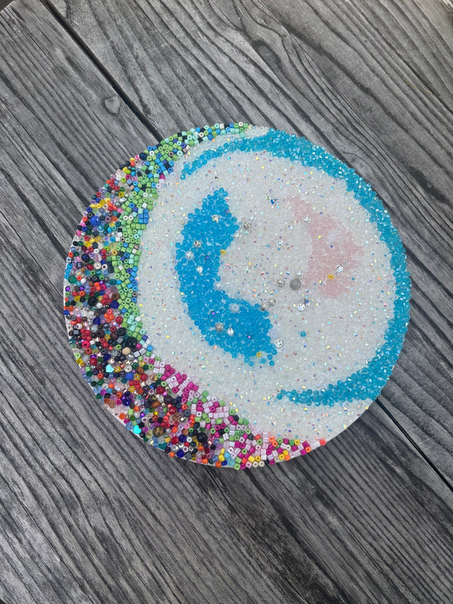 Mixed Media Circle Canvas