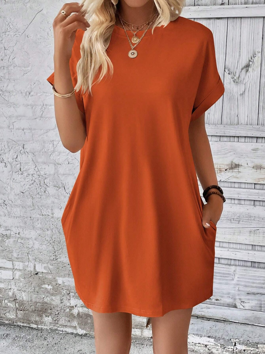 Short Sleeve Mini Dress