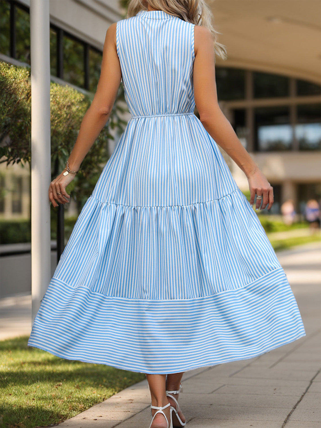 Striped Midi Dress