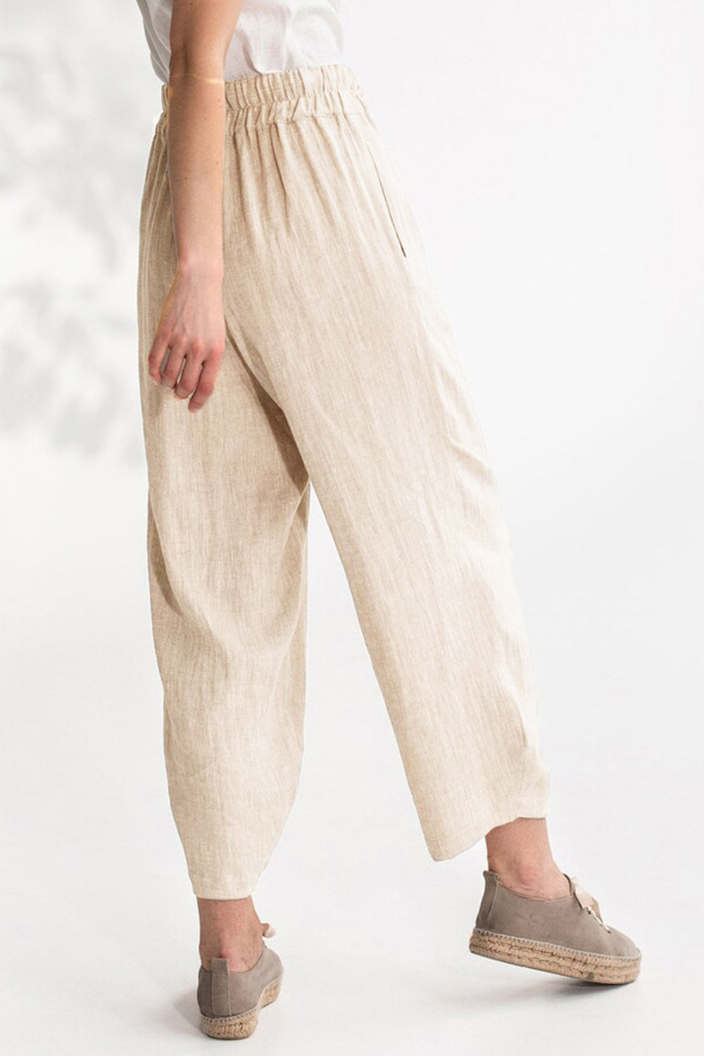 Drawstring Cropped Pants