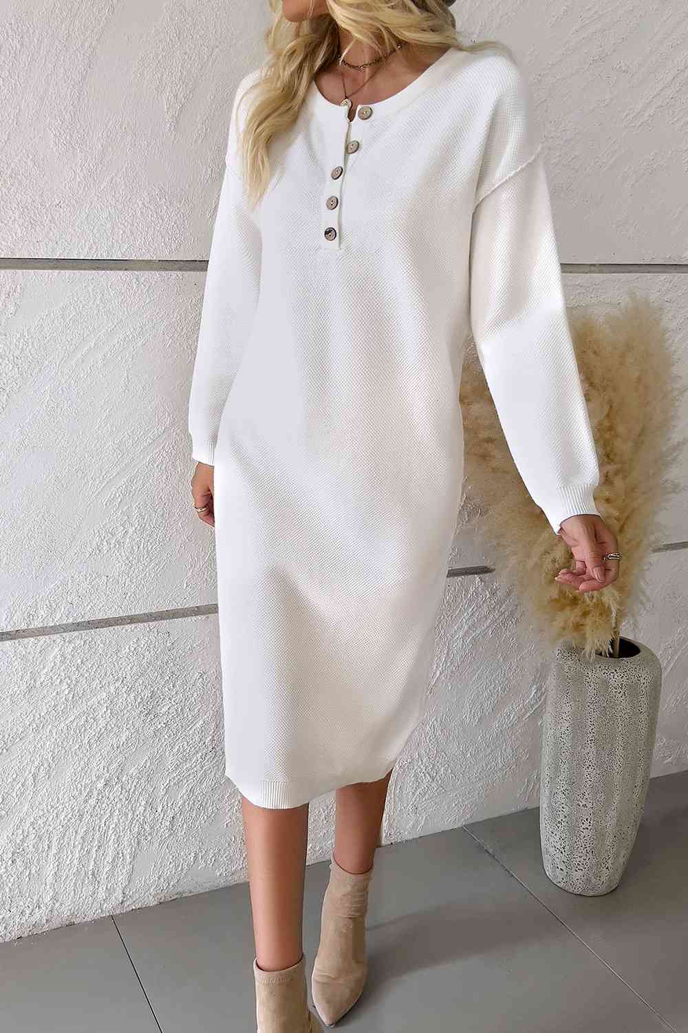 Buttoned Dress
