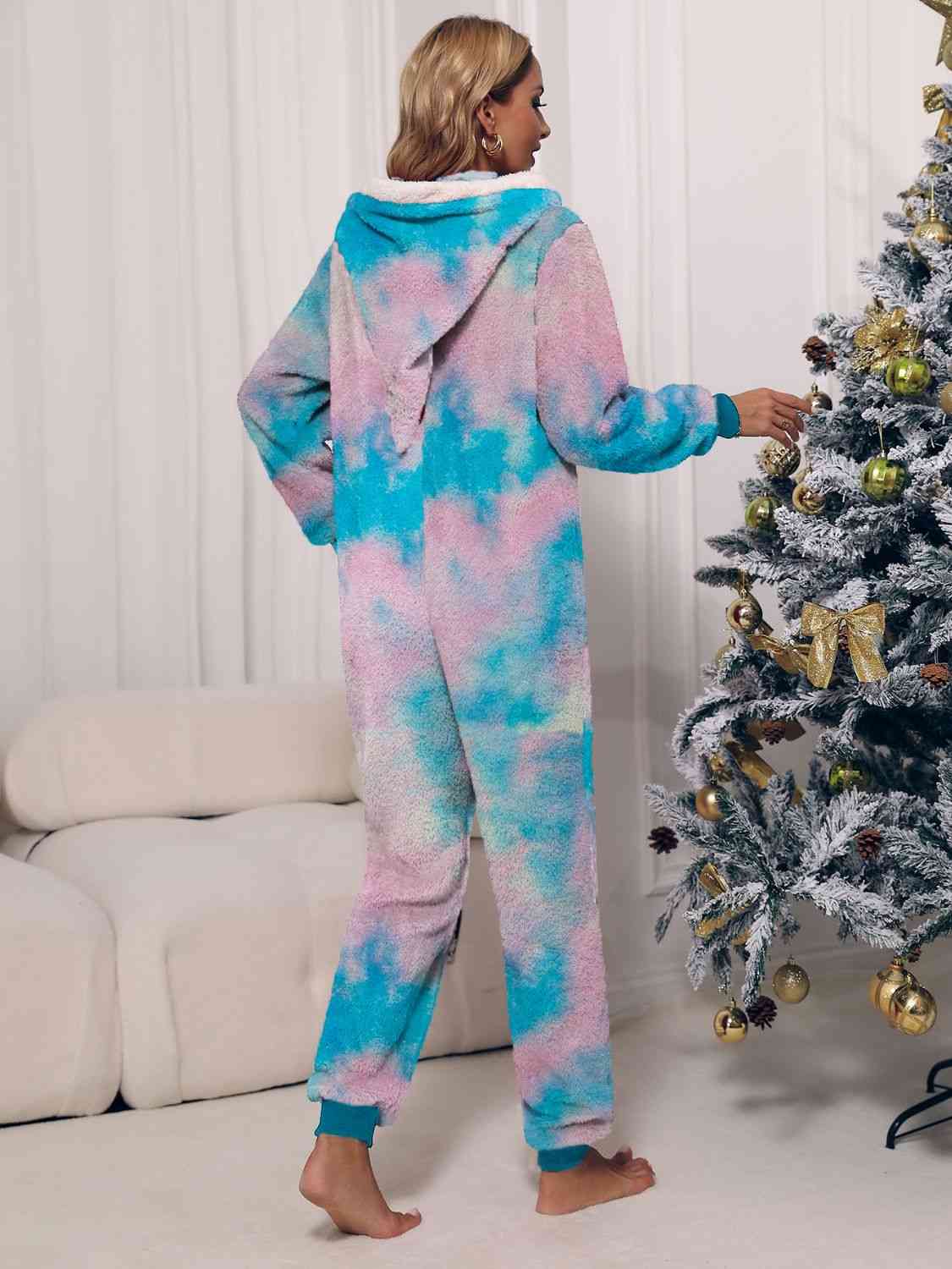 Hooded Teddy Jumpsuit