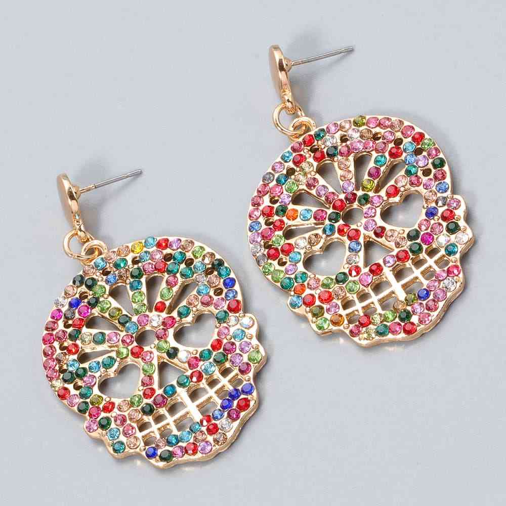 Skull Rhinestone Earrings