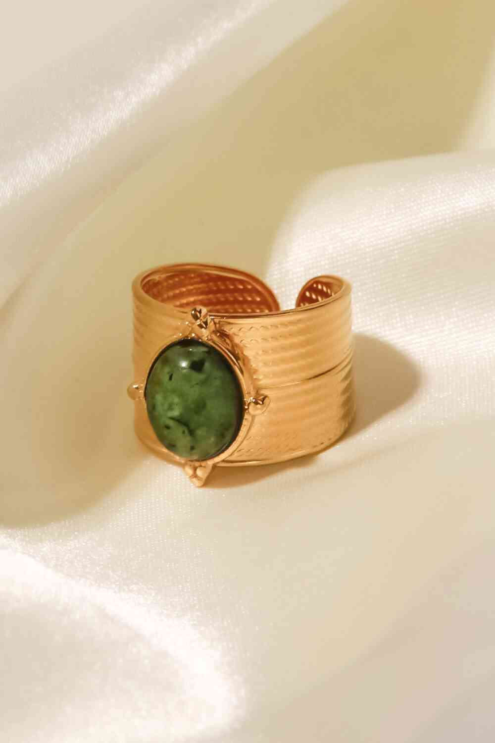 18K Gold-Plated Eye Stone Ring
