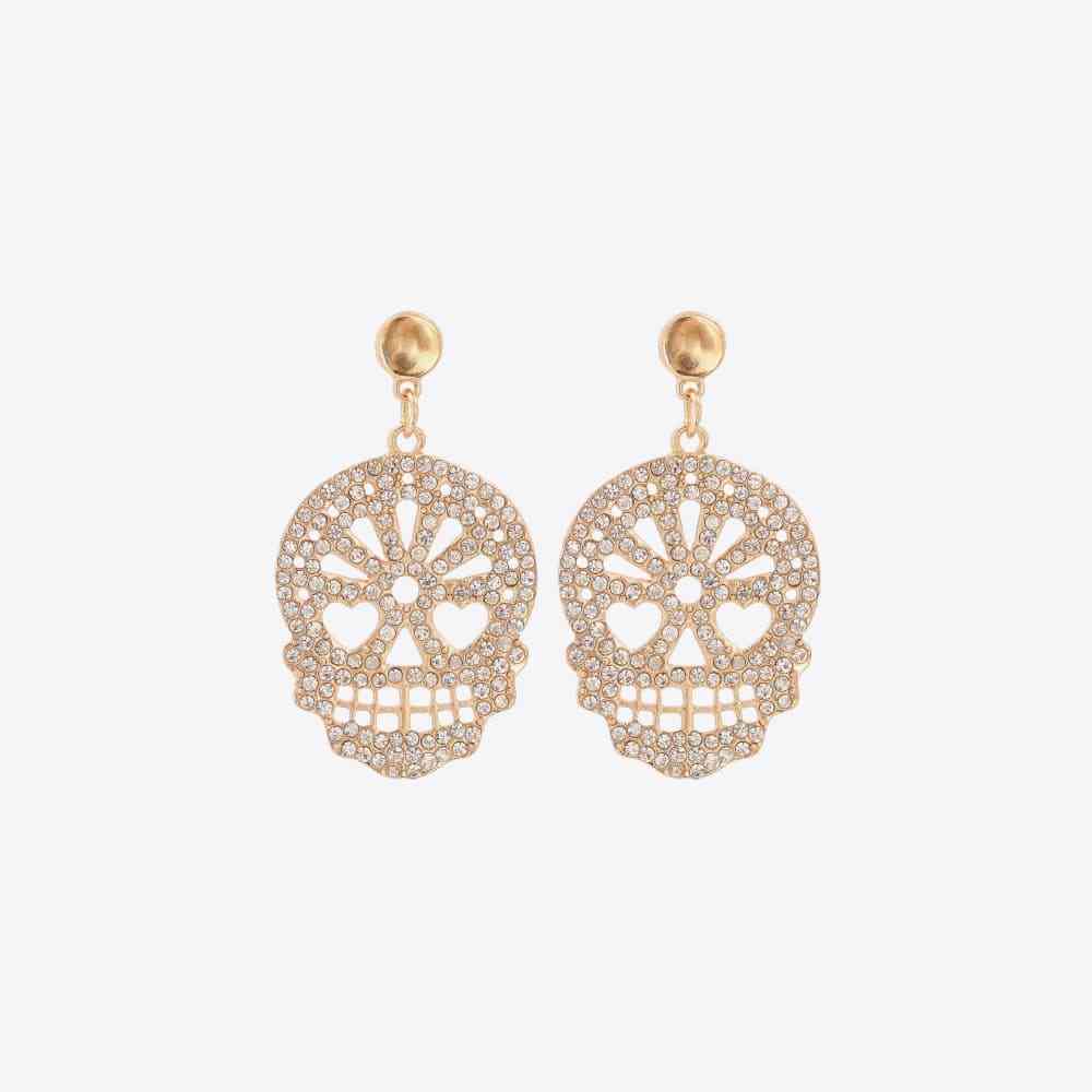 Skull Rhinestone Earrings