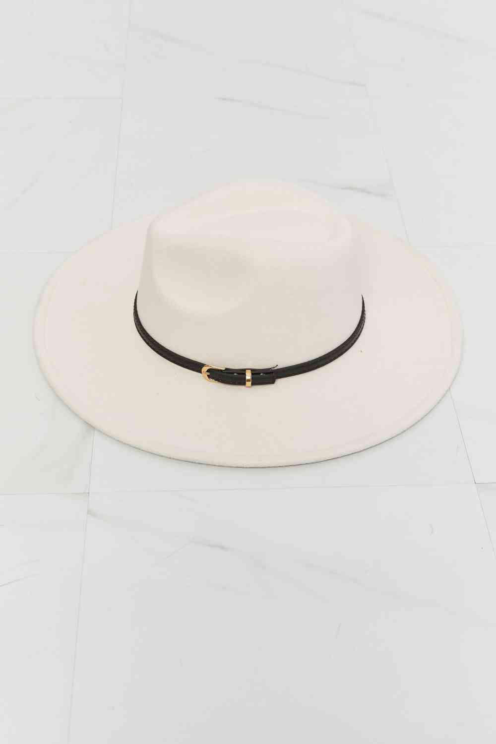 Beige Fedora Hat