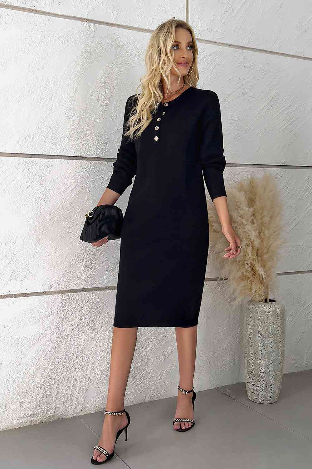 Buttoned Dress