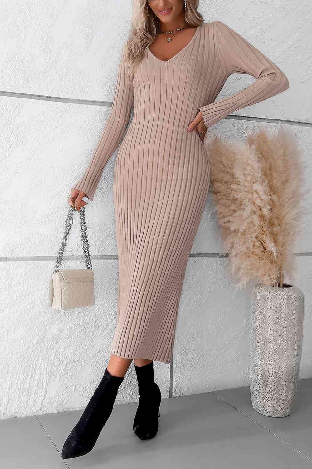 Long Sleeve Sweater Dress