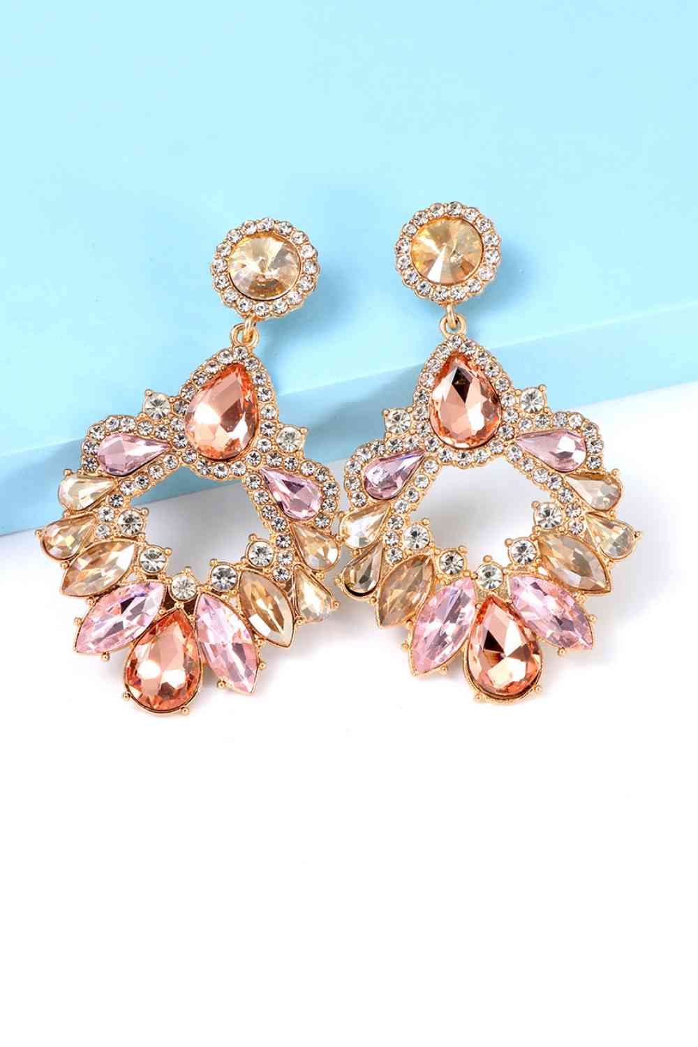 Glass Stone Colorful Earrings