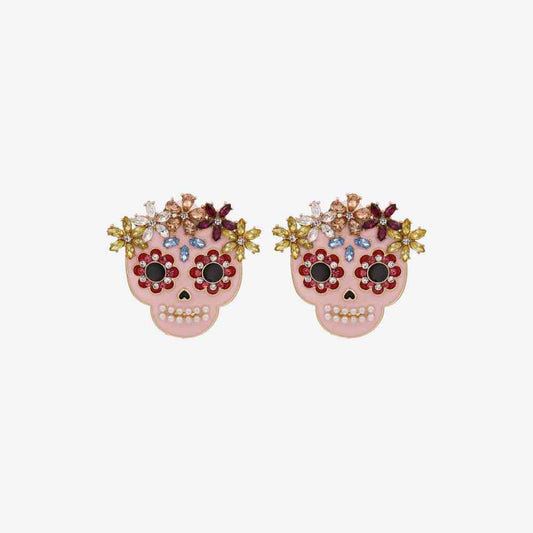 Skull Rhinestone Earrings