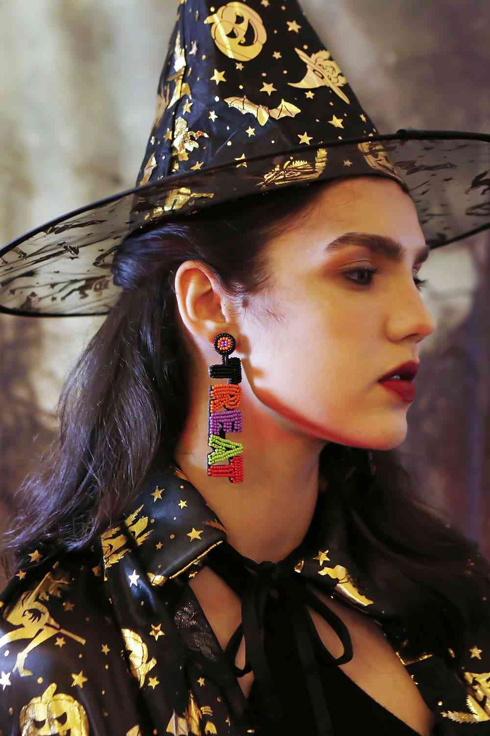 TRICK OR TREAT Beaded Earrings