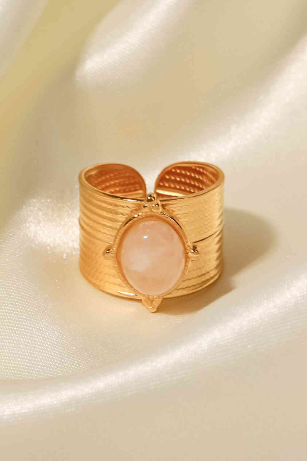18K Gold-Plated Eye Stone Ring