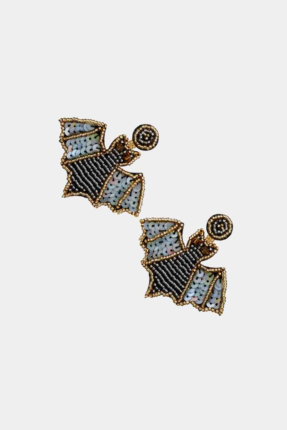 Bat Beaded Earrings
