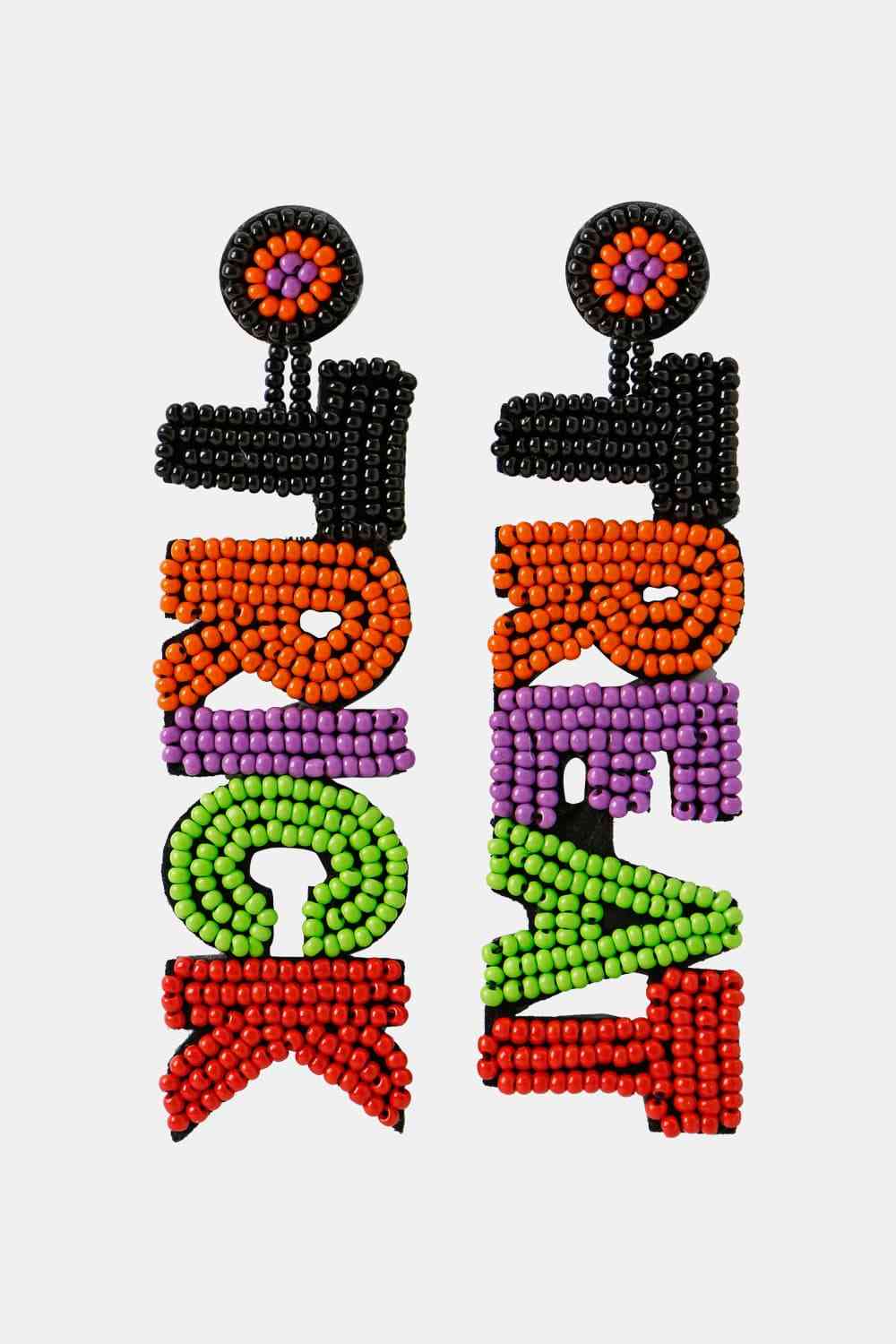 TRICK OR TREAT Beaded Earrings