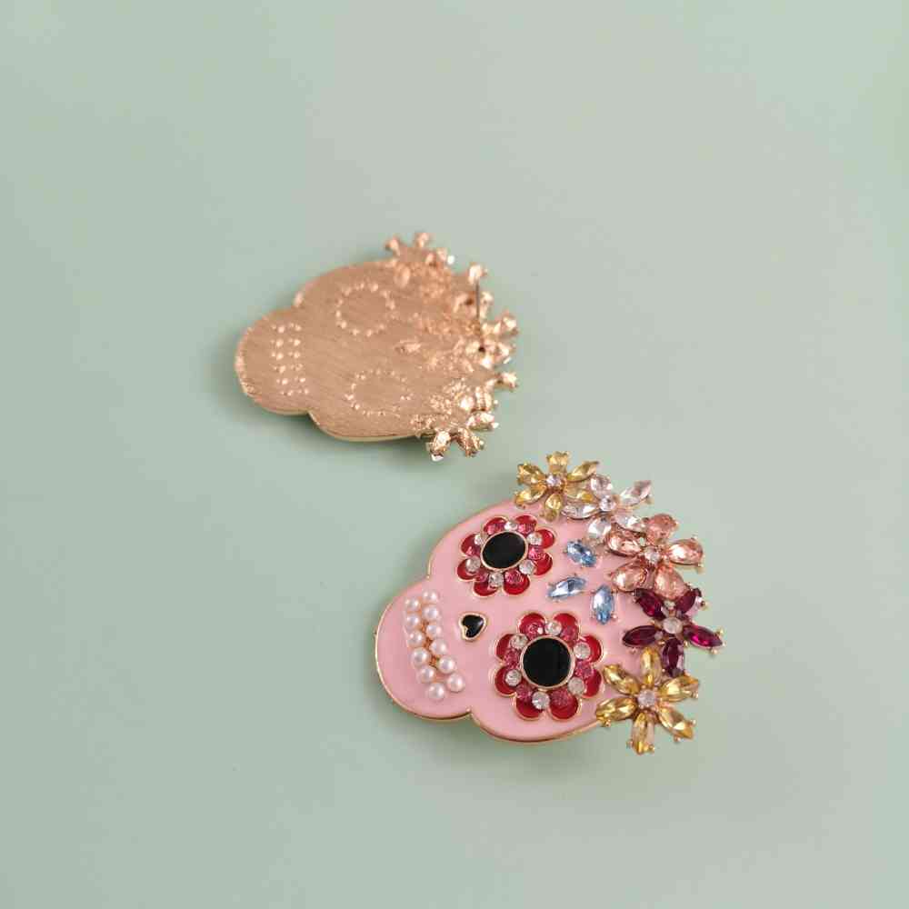 Skull Rhinestone Earrings