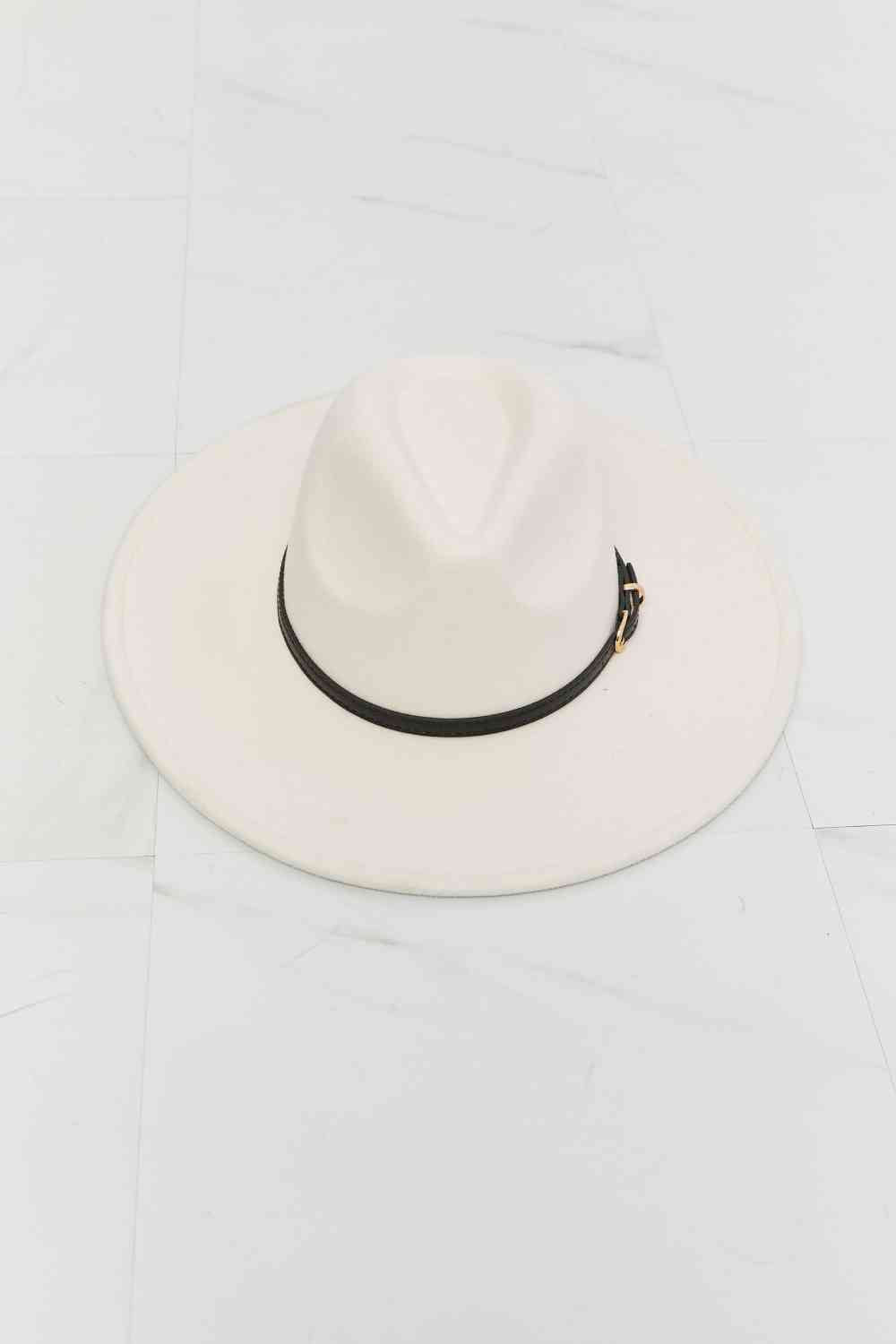 Beige Fedora Hat