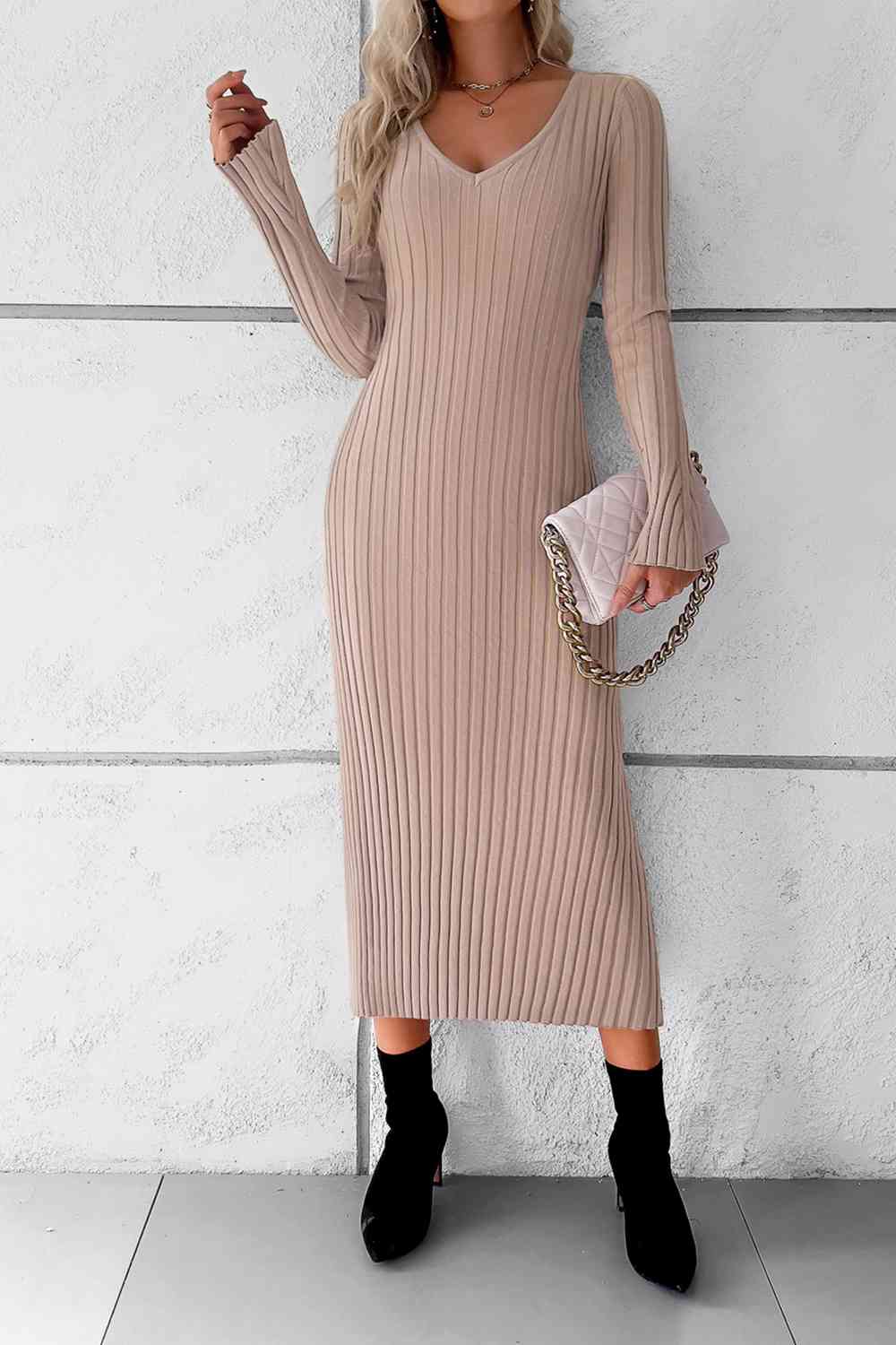Long Sleeve Sweater Dress