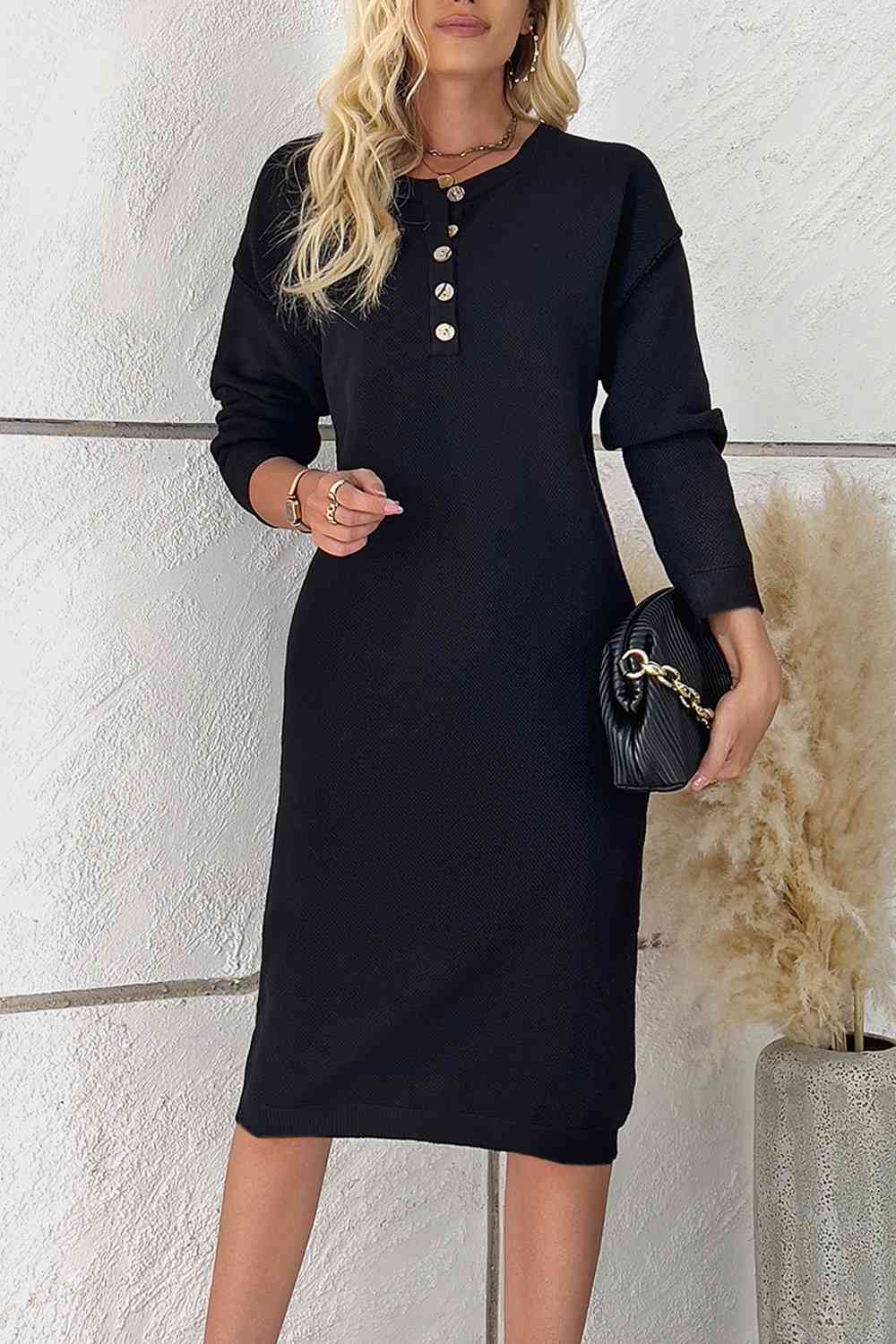 Buttoned Dress