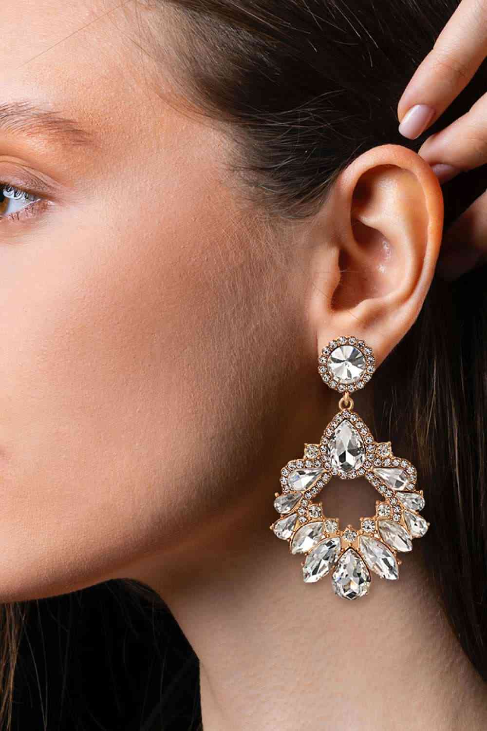 Glass Stone Colorful Earrings