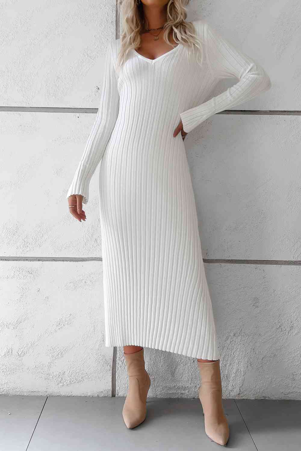 Long Sleeve Sweater Dress