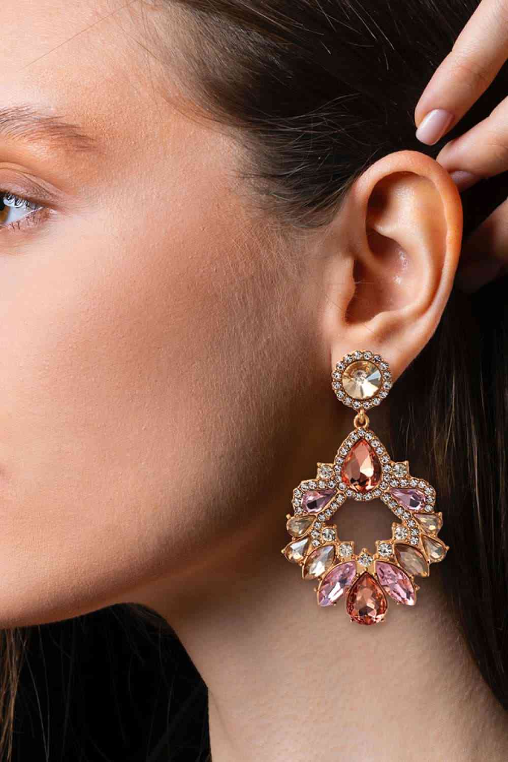 Glass Stone Colorful Earrings