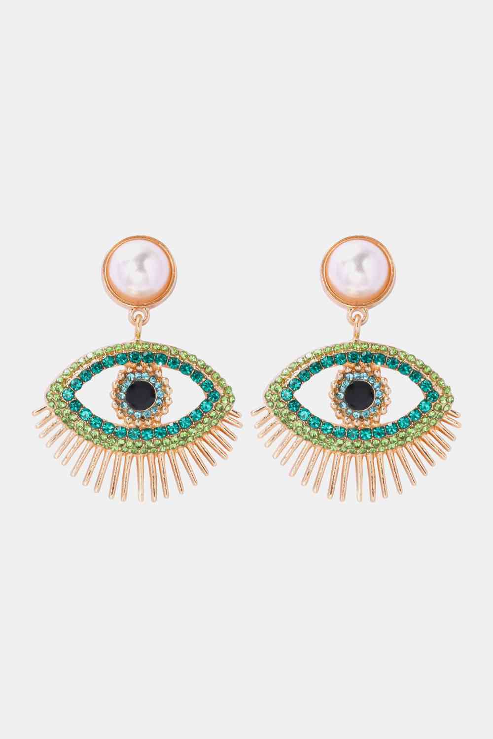 Evil Eye Rhinestone Earrings