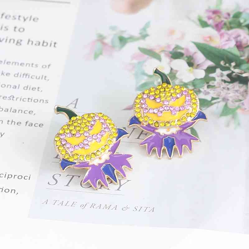 Demon Pumpkin Earrings