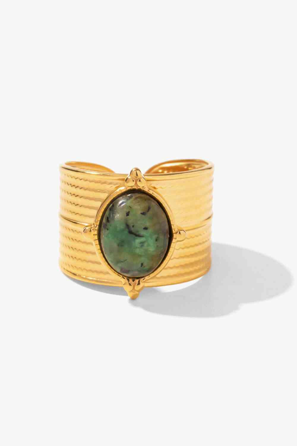 18K Gold-Plated Eye Stone Ring