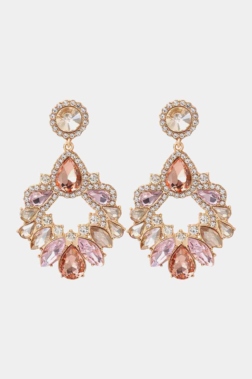 Glass Stone Colorful Earrings