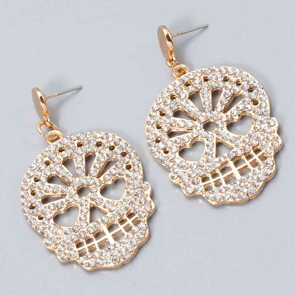 Skull Rhinestone Earrings
