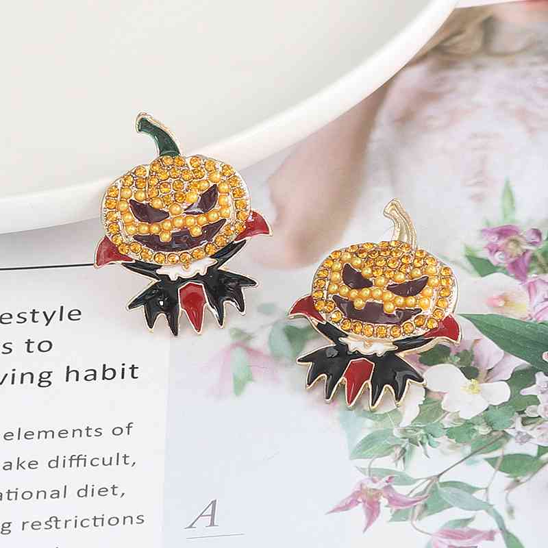 Demon Pumpkin Earrings