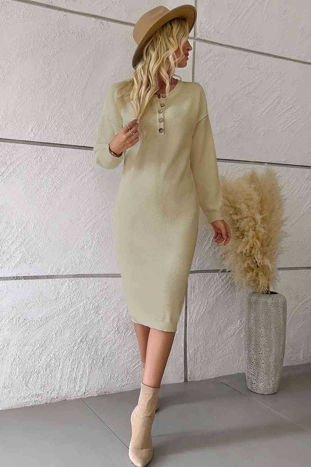 Buttoned Dress