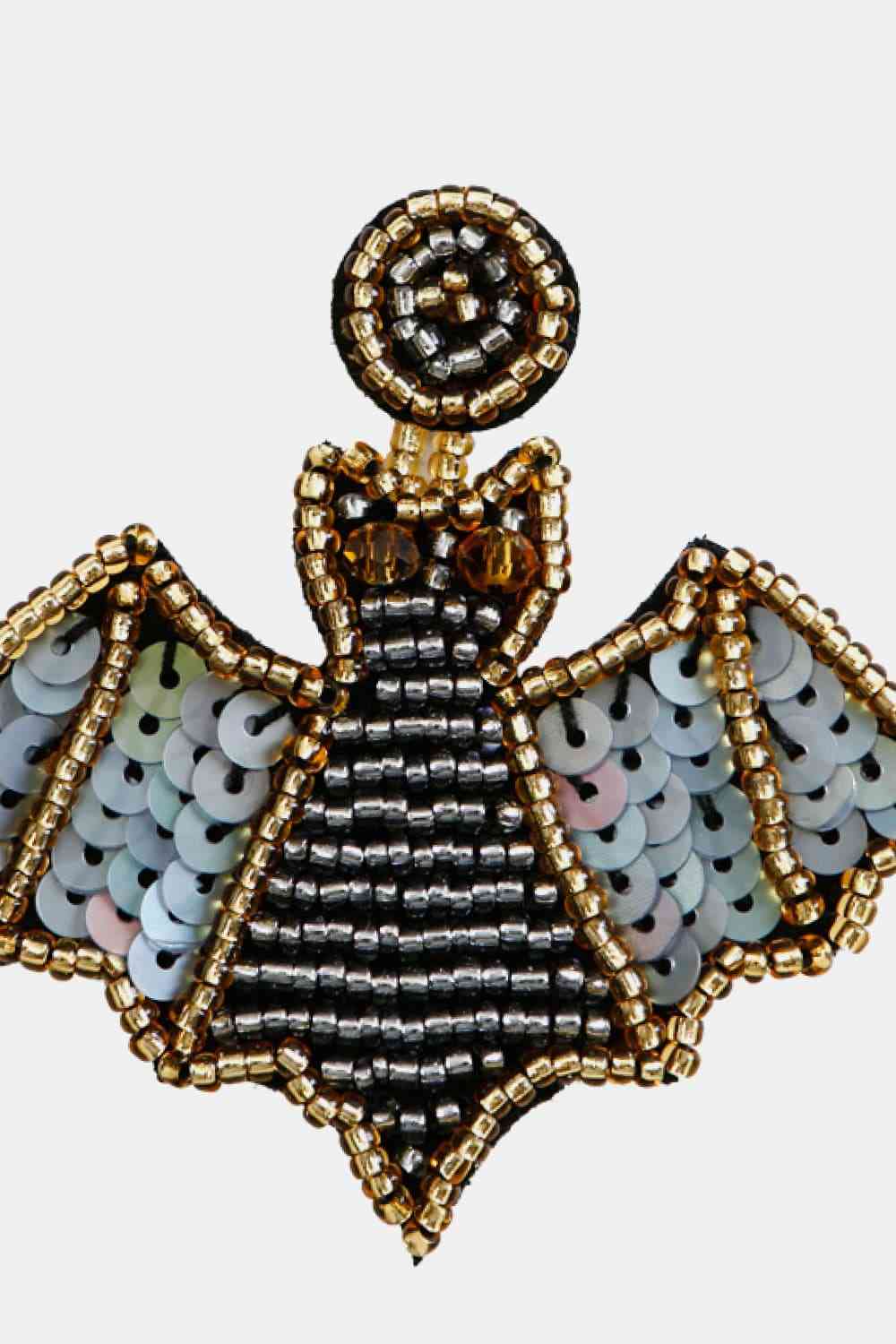 Bat Beaded Earrings