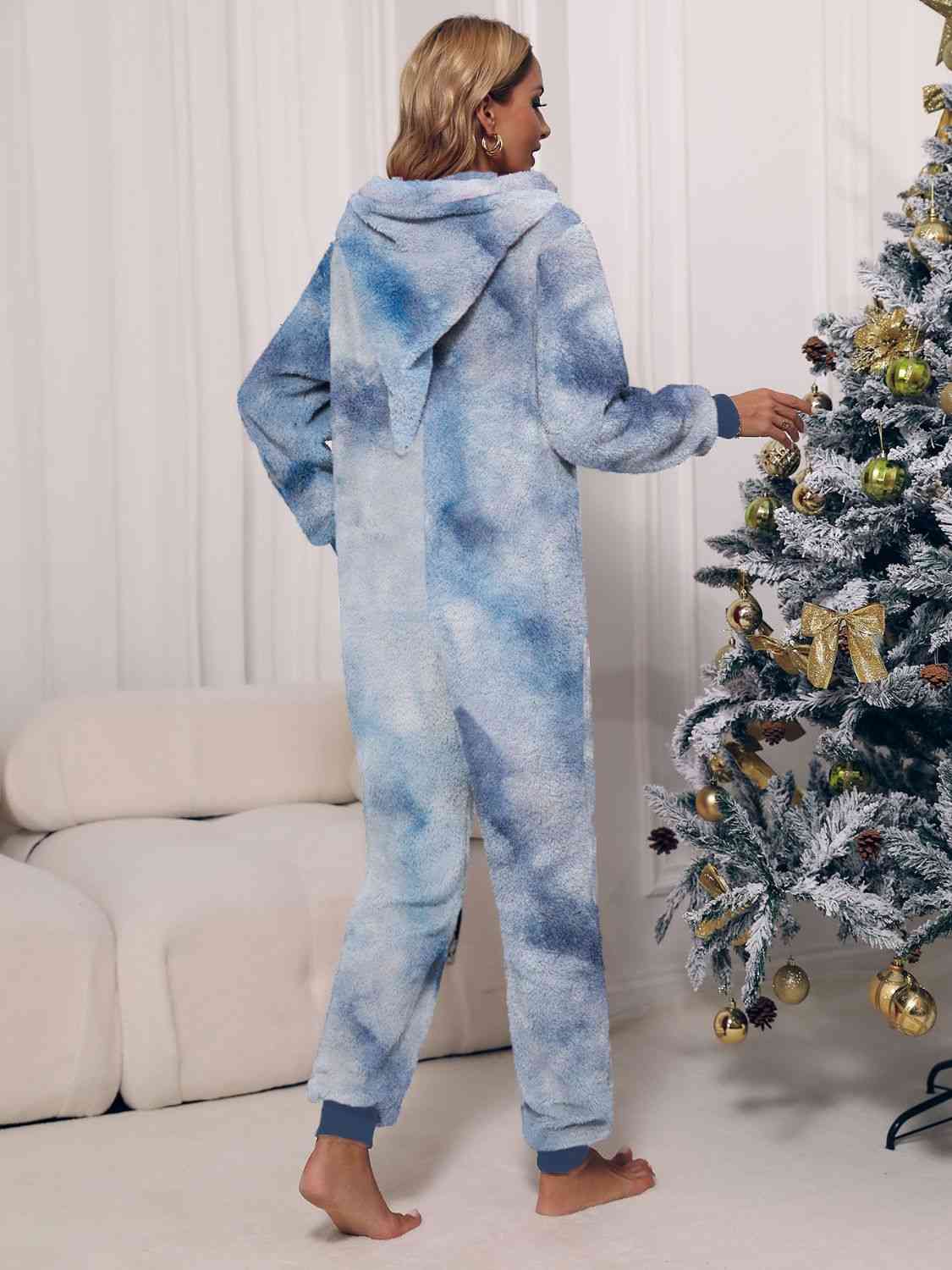 Hooded Teddy Jumpsuit