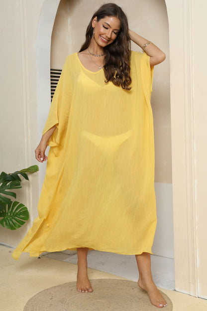 V-Neck Sleeve Cover-Up