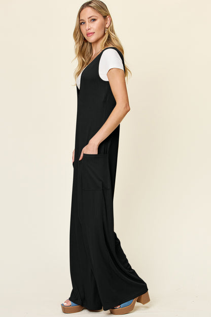 Wide Leg Jumpsuit with Pockets