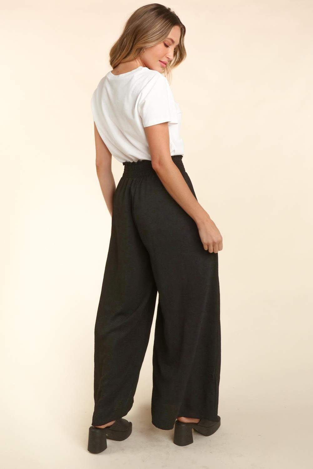 Waist Wide Leg Pants