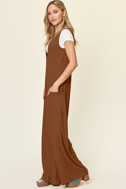 Wide Leg Jumpsuit with Pockets