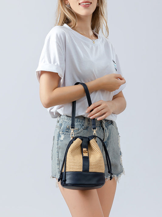 Straw Bucket Bag