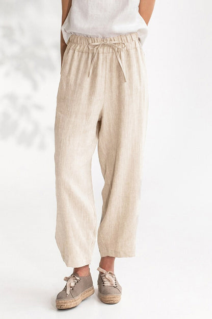 Drawstring Cropped Pants