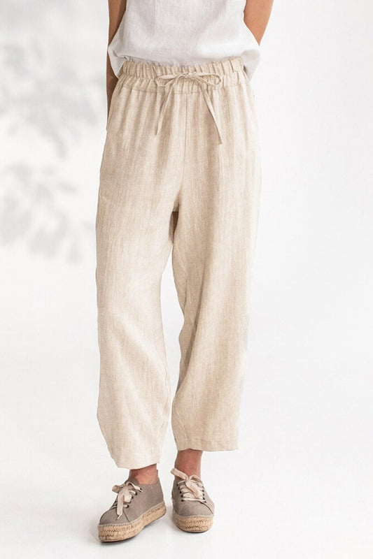 Drawstring Cropped Pants