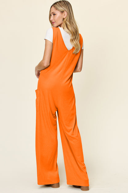 Wide Leg Jumpsuit with Pockets