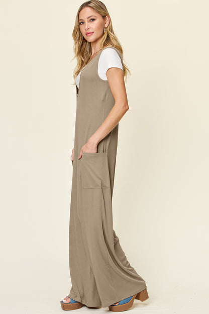 Wide Leg Jumpsuit with Pockets