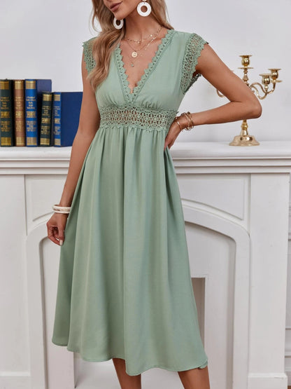Lace V-Neck Dress