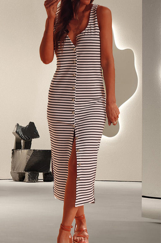 Striped Midi Dress